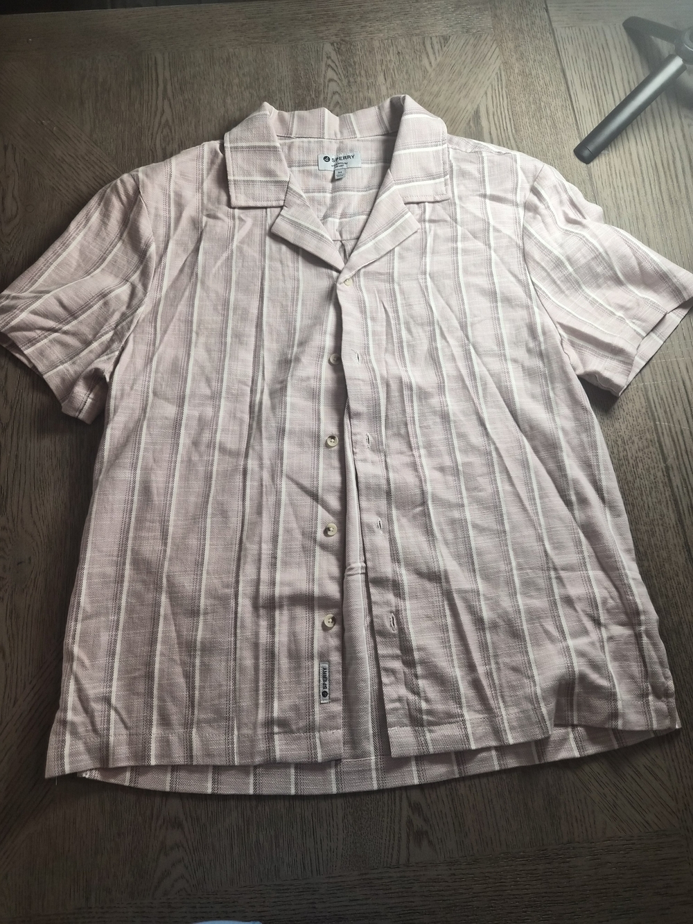 Sperry Men’s Pink Short-Sleeve Camp Shirt